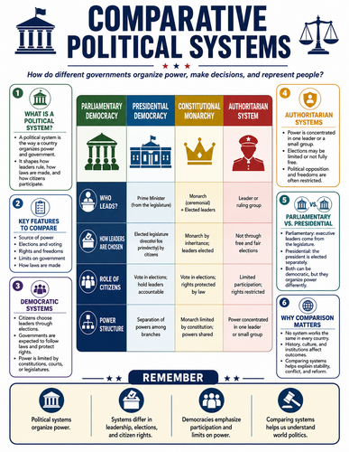 Comparative Political Systems I Infographic