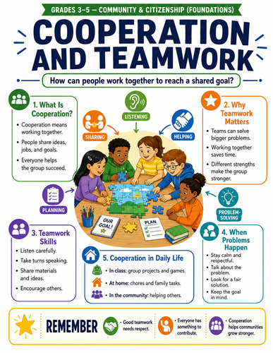Cooperation and Teamwork I Infographic