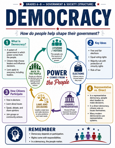 Democracy I Infographic