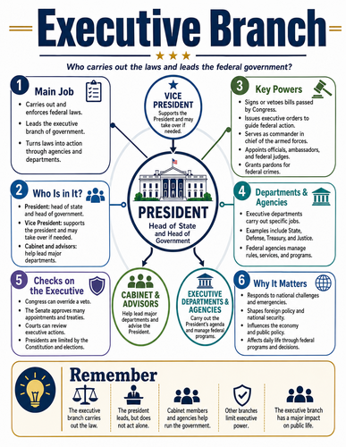Executive Branch I Infographic