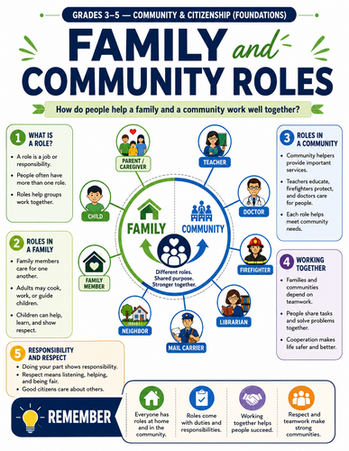 Family and Community Roles I Infographic