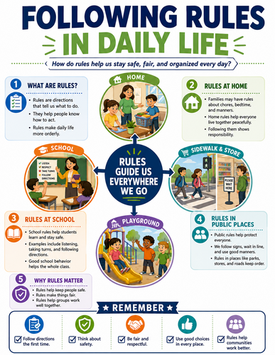 Following Rules in Daily Life I Infographic