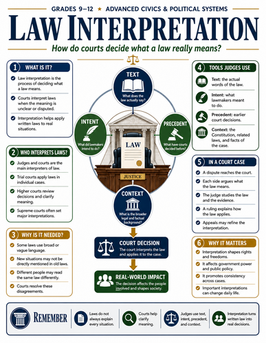 Law Interpretation I Infographic