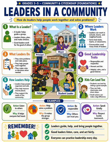 Leaders in a Community I Infographic