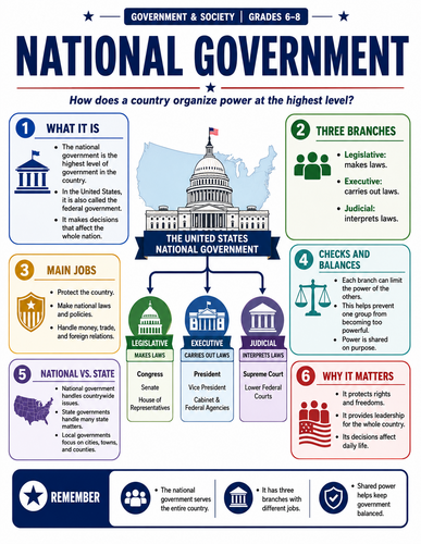 National Government I Infographic