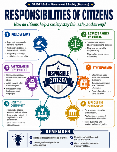 Responsibilities of Citizens I Infographic