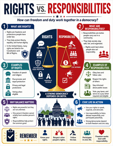 Rights vs Responsibilities I Infographic