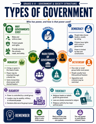 Types of Government I Infographic