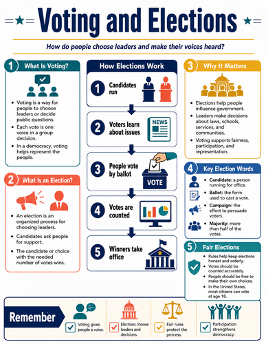 Voting and Elections I Infographic