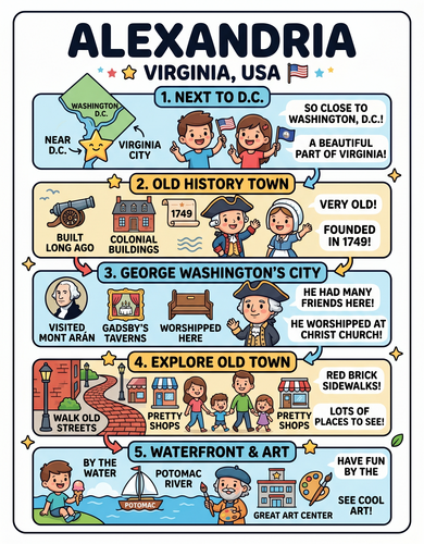 Alexandria I USA I Educational Infographic