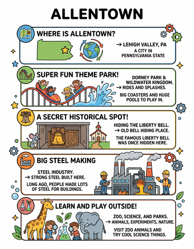 Allentown I USA I Educational Infographic