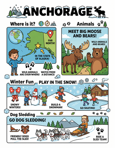 Anchorage I USA I Educational Infographic