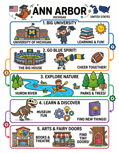 Ann Arbor I USA I Educational Infographic