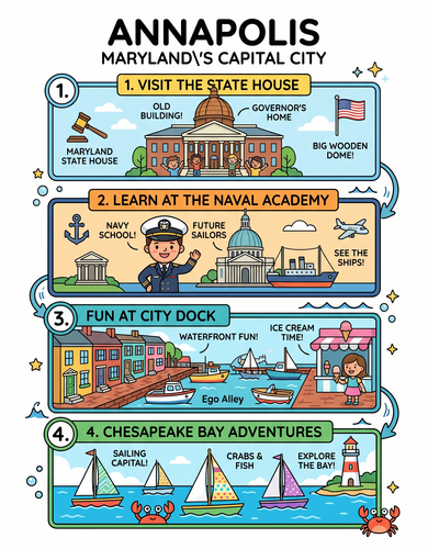 Annapolis I USA I Educational Infographic