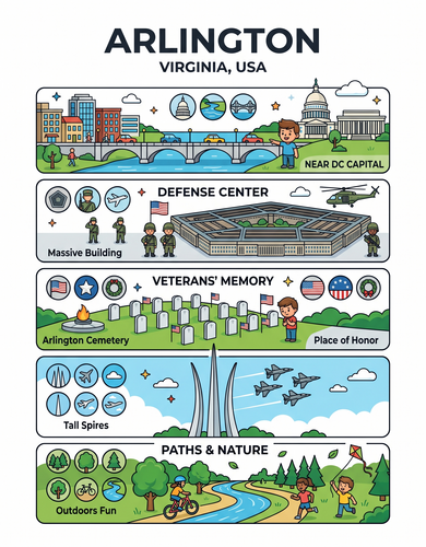 Arlington I USA I Educational Infographic