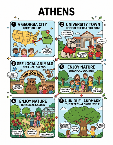 Athens I USA I Educational Infographic