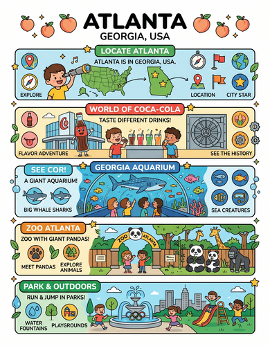 Atlanta I USA I Educational Infographic