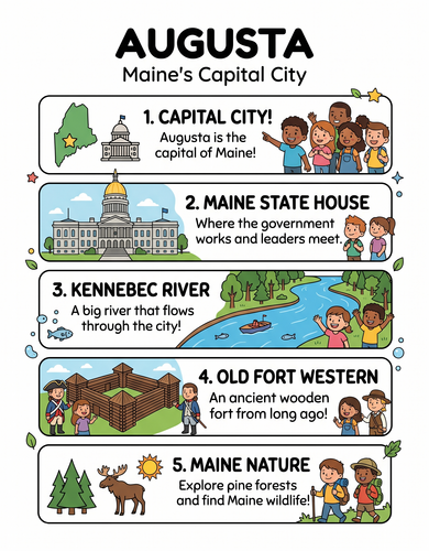 Augusta I USA I Educational Infographic