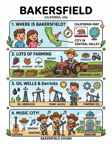 Bakersfield I USA I Educational Infographic