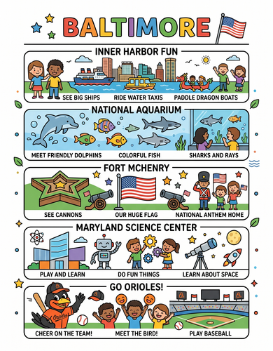 Baltimore I USA I Educational Infographic