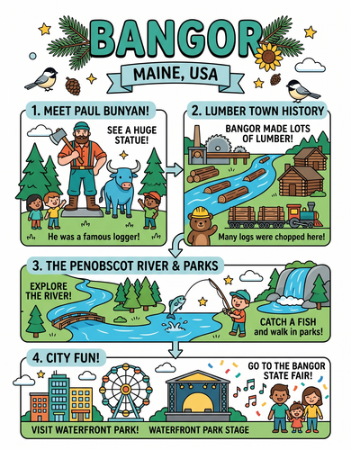 Bangor I USA I Educational Infographic