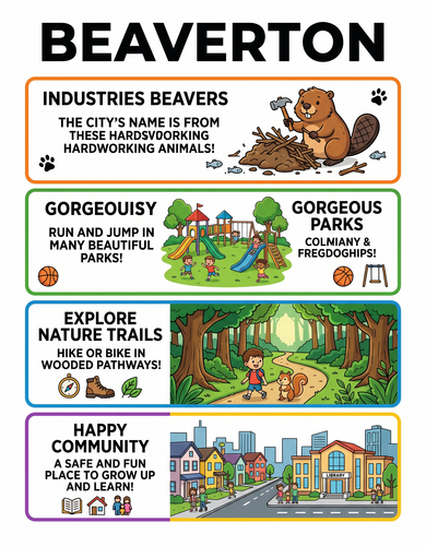 Beaverton I USA I Educational Infographic