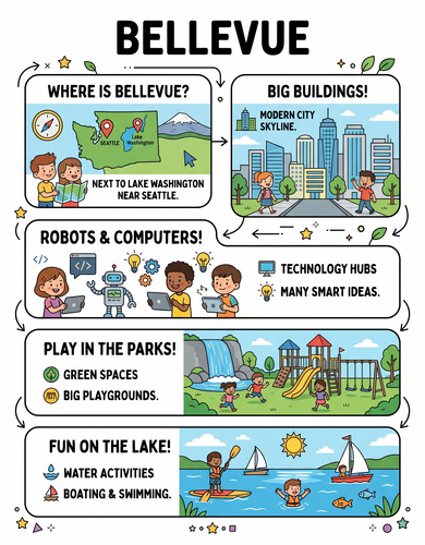 Bellevue I USA I Educational Infographic