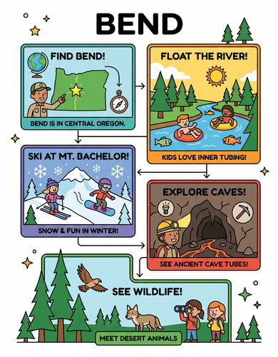 Bend I USA I Educational Infographic