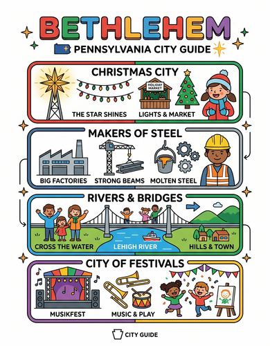 Bethlehem I USA I Educational Infographic