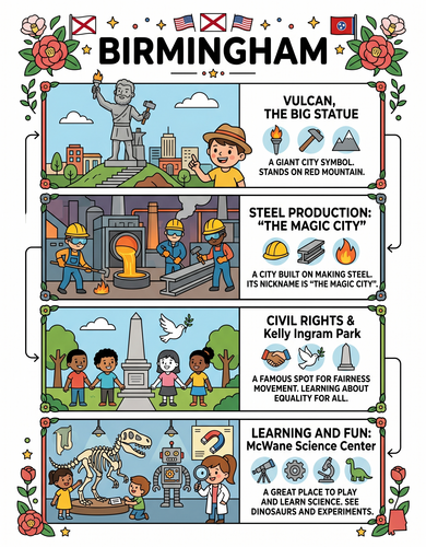 Birmingham I USA I Educational Infographic