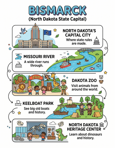 Bismarck I USA I Educational Infographic