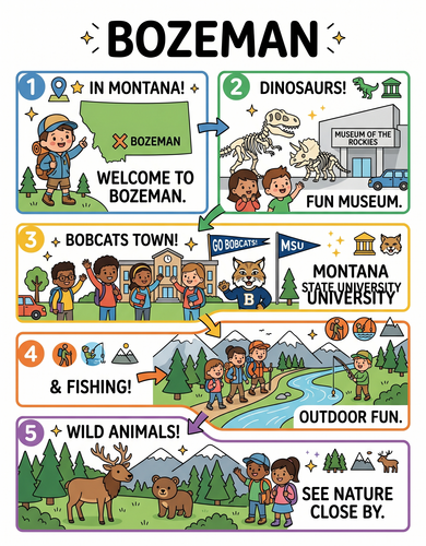 Bozeman I USA I Educational Infographic