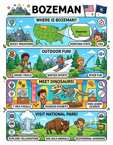 Bozeman_ I USA I Educational Infographic