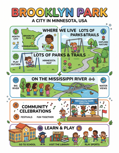 Brooklyn Park I USA I Educational Infographic
