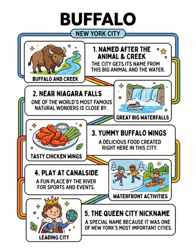 Buffalo I USA I Educational Infographic
