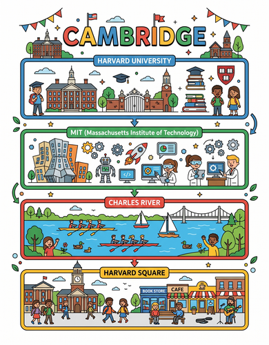 Cambridge I USA I Educational Infographic