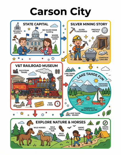 Carson City I USA I Educational Infographic