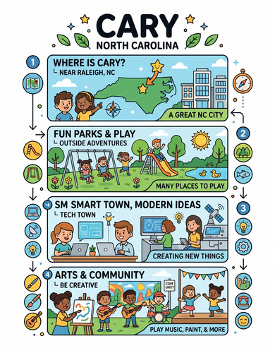 Cary I USA I Educational Infographic