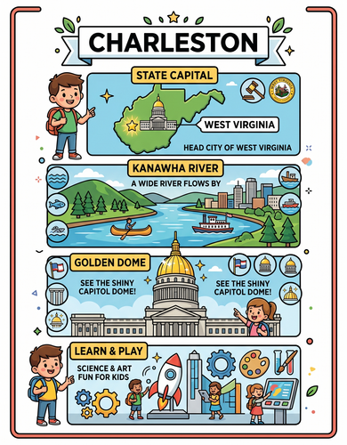 Charleston I USA I Educational Infographic