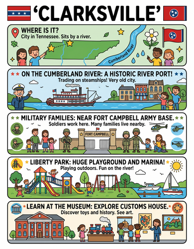 Clarksville I USA I Educational Infographic