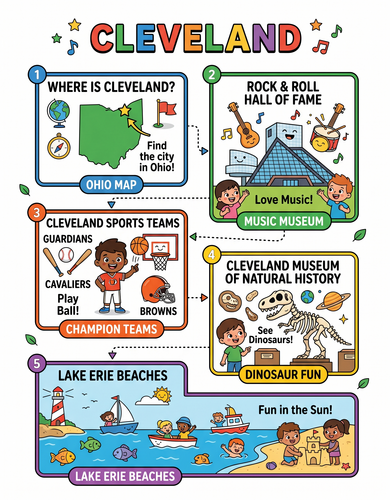 Cleveland I USA I Educational Infographic
