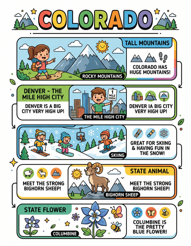 Colorado I USA I Educational Infographic