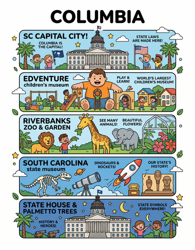 Columbia I USA I Educational Infographic