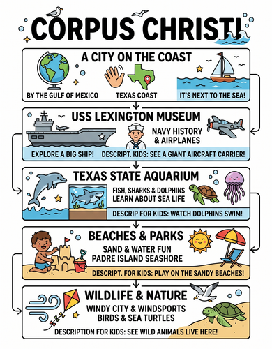 Corpus Christi I USA I Educational Infographic