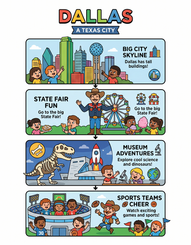 Dallas I USA I Educational Infographic