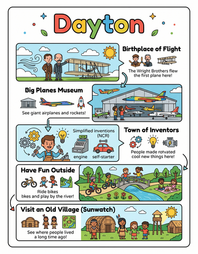 Dayton I USA I Educational Infographic