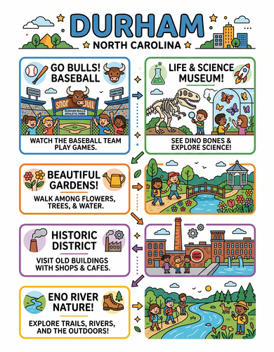 Durham I USA I Educational Infographic