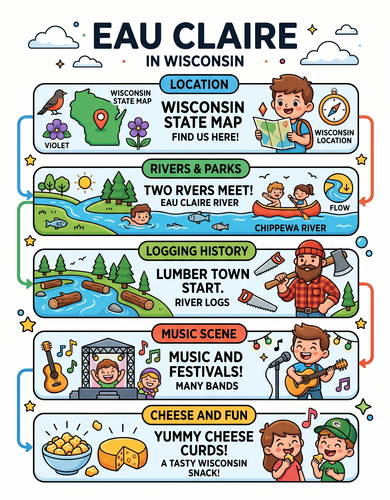 Eau Claire I USA I Educational Infographic
