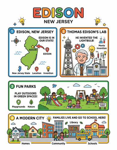 Edison I USA I Educational Infographic