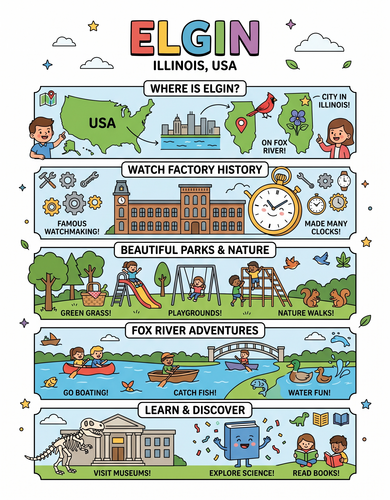 Elgin I USA I Educational Infographic